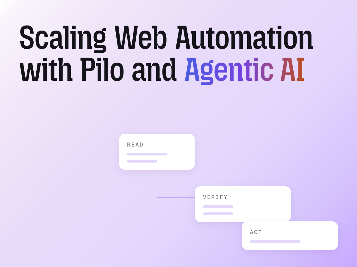 Meet Pilo: an open source agentic web automation engine by Tabstack. Build reliable, self-healing AI web agents that truly understand the modern web.