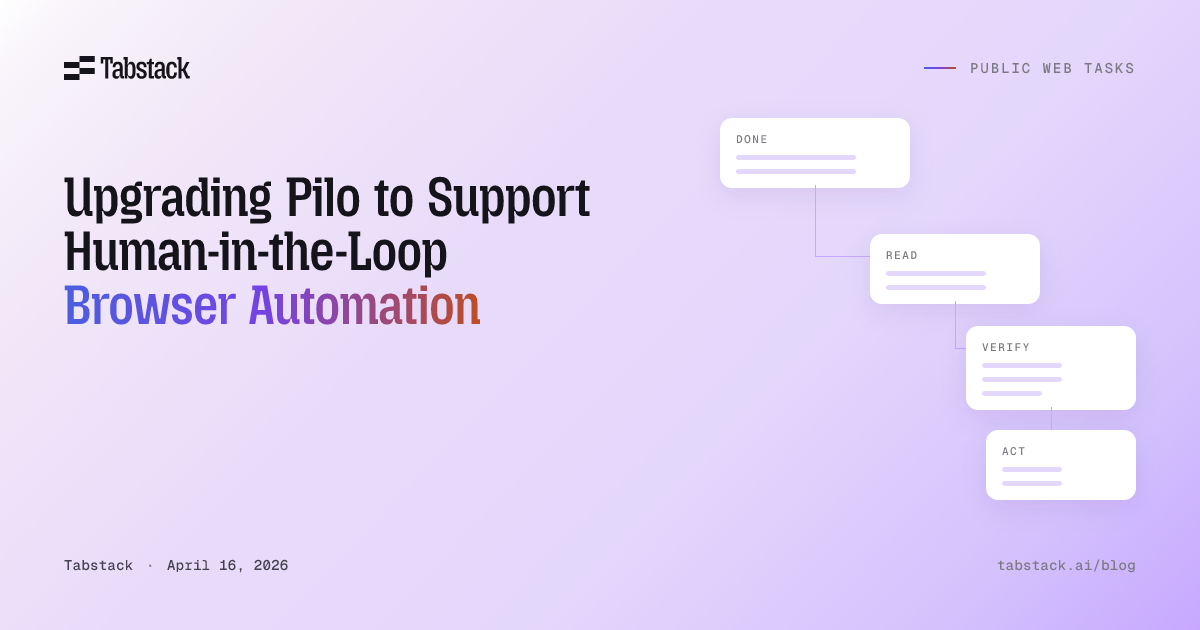 Stop your web agents from guessing. Pilo Interactive Mode brings human-in-the-loop capabilities to browser automation, allowing agents to pause and ask for the exact context they need to complete complex tasks.